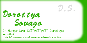 dorottya sovago business card